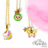 NECKLACE PINK BUTTERFLY - 6'ER PACK