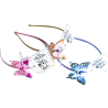 HAIR BAND BUTTERFLY DREAM 8 PCS 3 COLORS