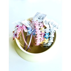 HAIR BAND BUTTERFLY DREAM 8 PCS 3 COLORS