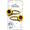 HAIR CLIP SWEET SUNFLOWER 6'ER PACK