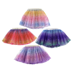 RAINBOW TUTU - 16 PCS 4 COLORS