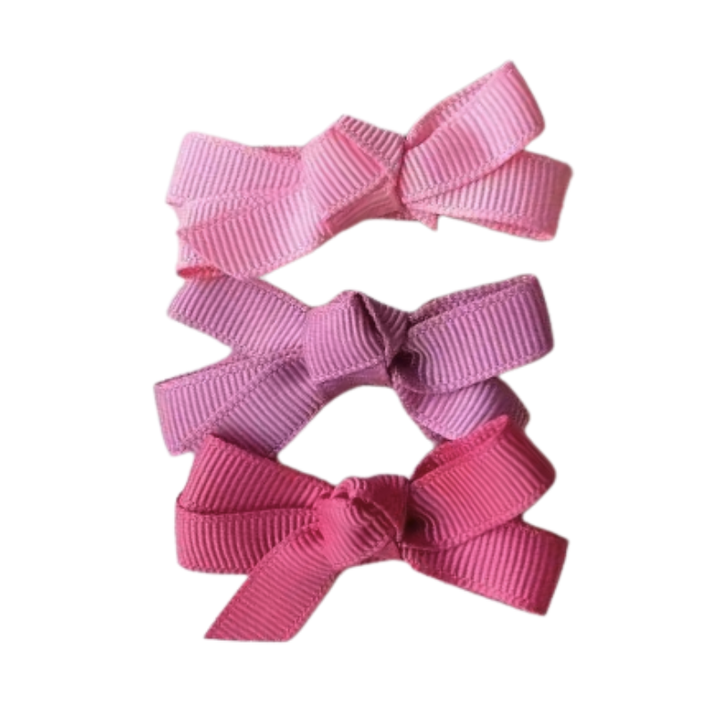 Hair Clip Set – Berry Bows 6 PCS