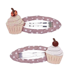 HAIR CLIP CHERRY CUPCAKE...