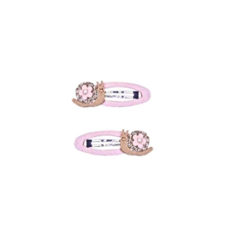 HAIR CLIP GLITTER SNAIL 6'ER PACK