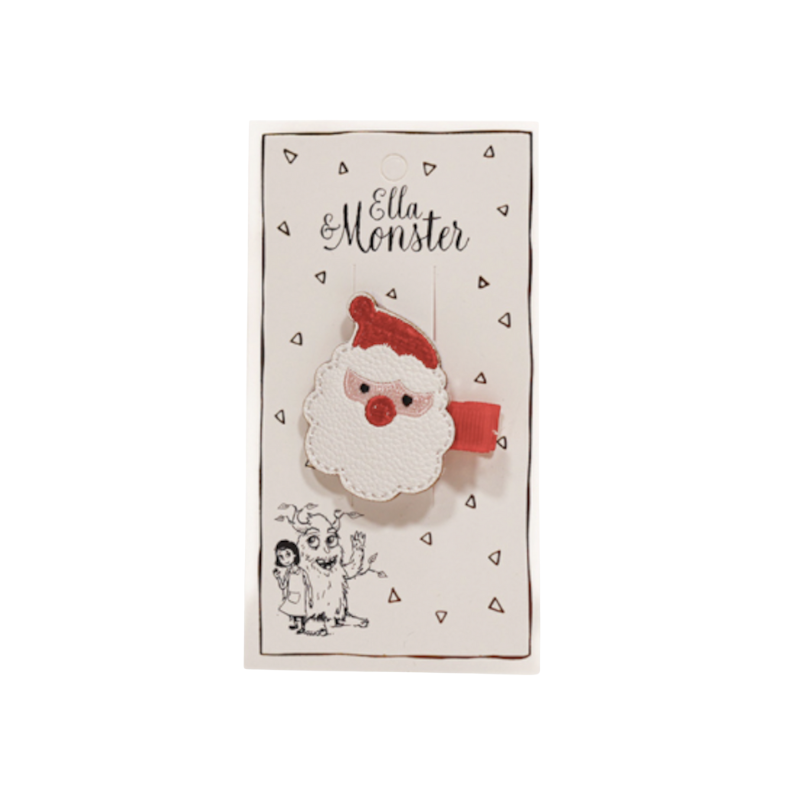 HAIR CLIP SWEET SANTA - 6'ER PACK