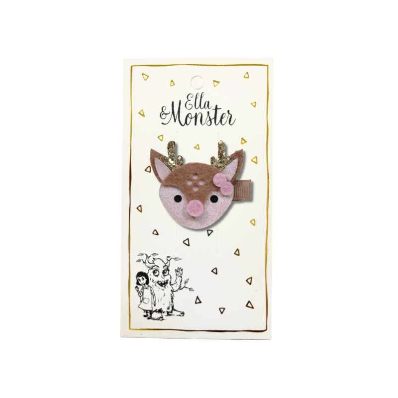 HAIR CLIP SWEET REINDEER - 6'er PACK