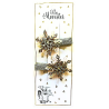 HAIR CLIP GLITTER SNOWFLAKE SILVER - 6 PCS