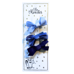 Hair Clip Set – Sky Bows 6 PCS