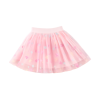 Flower Tulle Skirt - Rose -  Set of 4 pcs