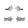 Unicorn & Star Blue Hair Clips – Set of 6