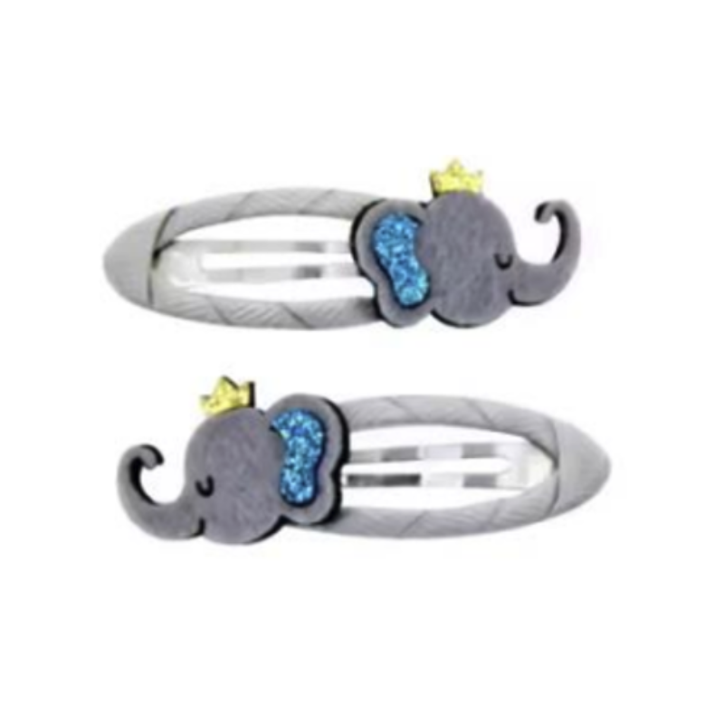 Royal Elephant Hair Clips – Set of 6