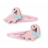 Dino Friends Rose Hair Clips – Set of 6