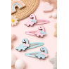 Dino Friends Rose Hair Clips – Set of 6