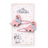 Dino Friends Rose Hair Clips – Set of 6