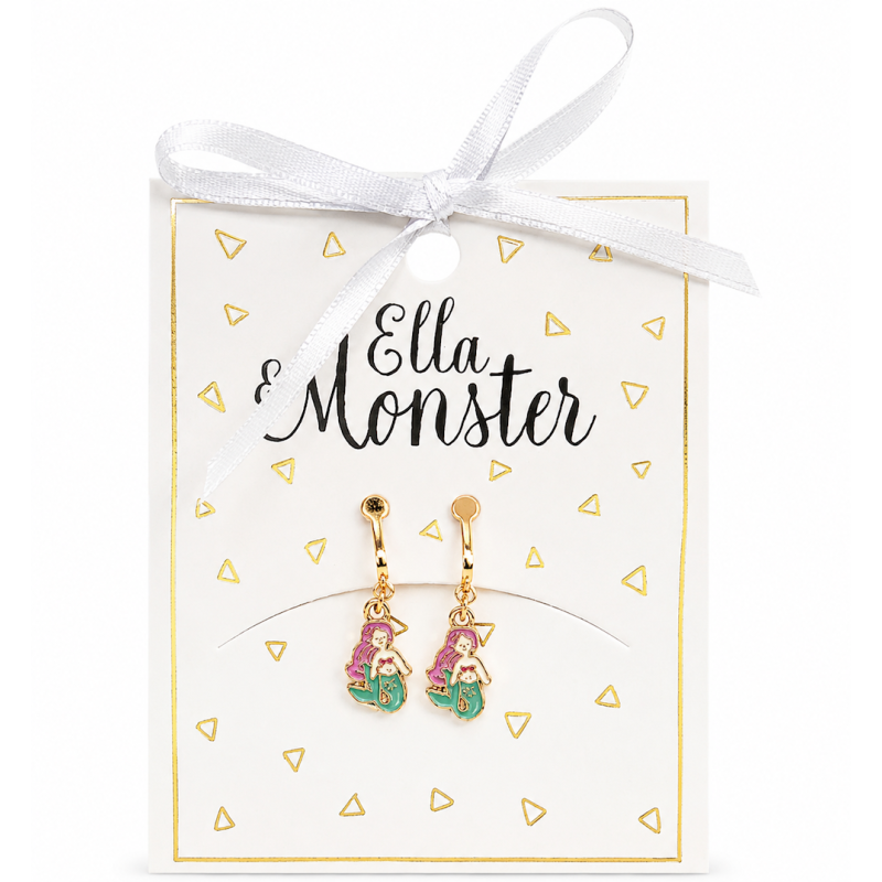 EARRING CLIP ON SWEET MERMAID 6'ER PACK