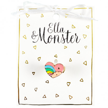 RAINBOW HEART RING Rose – 6’er PACK
