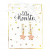 ROSE STAR CLIP ON EARRINGS – 6’ER PACK